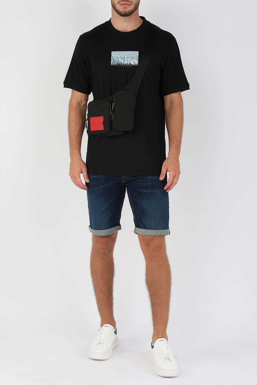 חולצת טי עם הדפס רובוט